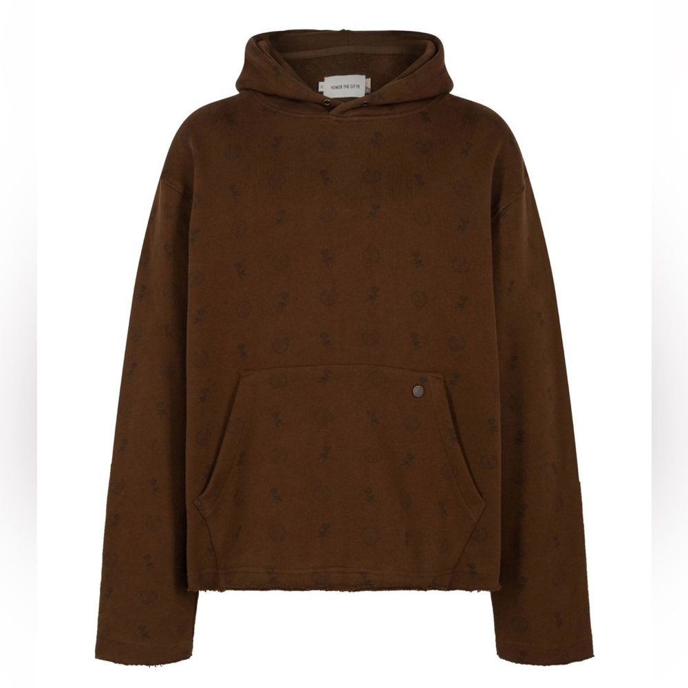 NWT Honor The Gift Raw Edge Cotton Hoodie